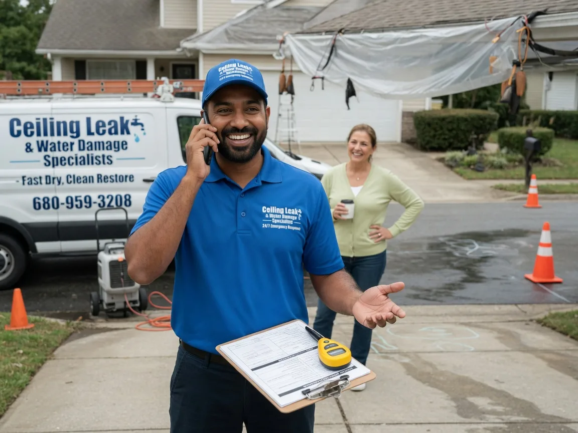 Ceiling Leak Cleanup Saint Peters, MO FAQs